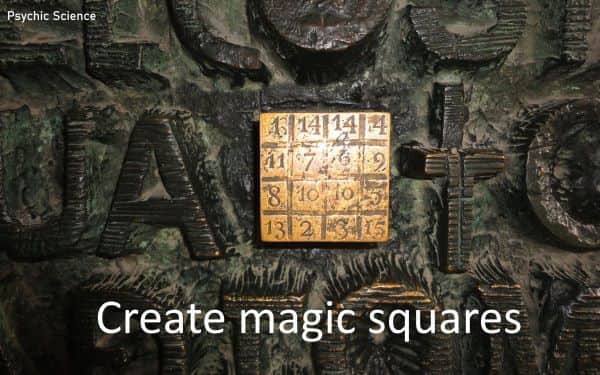 Create magic squares
