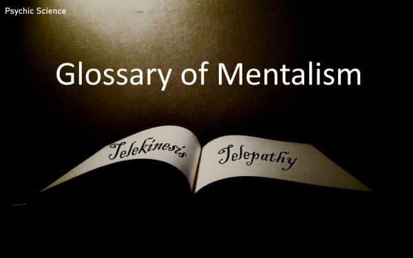 GLossary of Mentalism