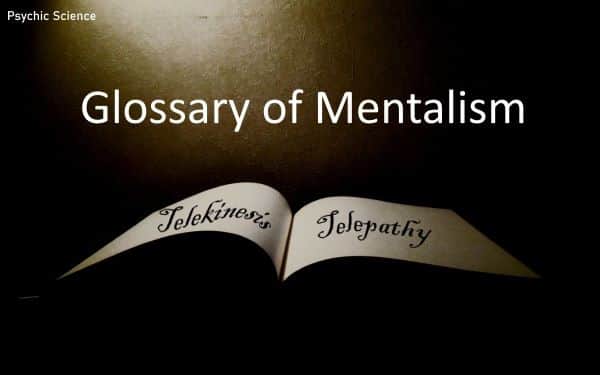 Glossary of mentalism