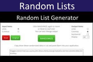 Random List Generator
