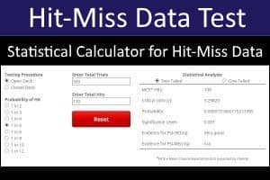 Hit-Miss Data Statistical Calculator